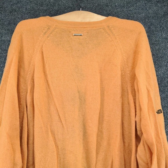 Ping Collection Men's Knit Sweater Orange M Argyle Diamond V-Neck - Picture 6 of 12